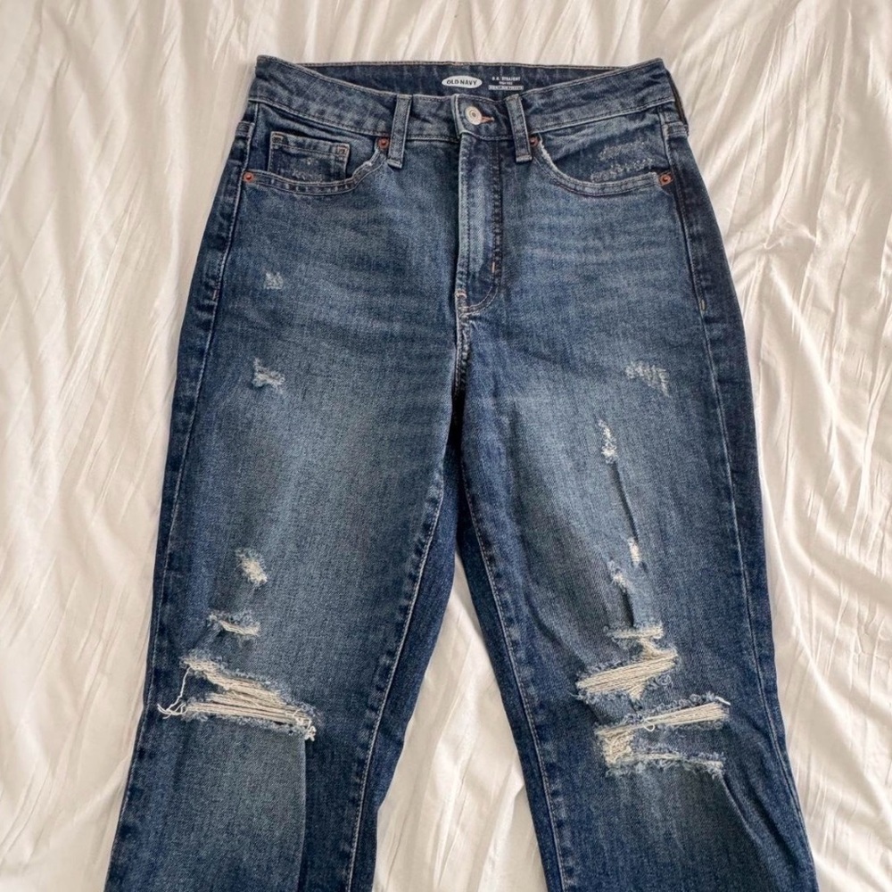 Old Navy Dark Blue OG Straight Jeans